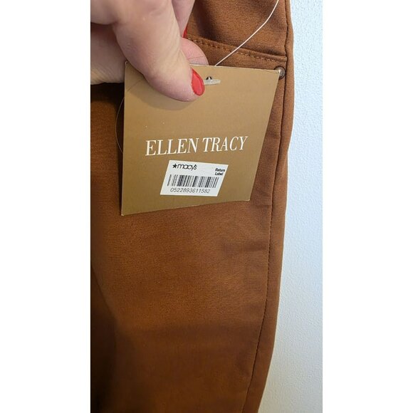 Ellen Tracy Brown Cropped Pants - Picture 3 of 11